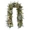 6ft. Battery-Operated Pre-Lit Gold Decorated Artificial Garland